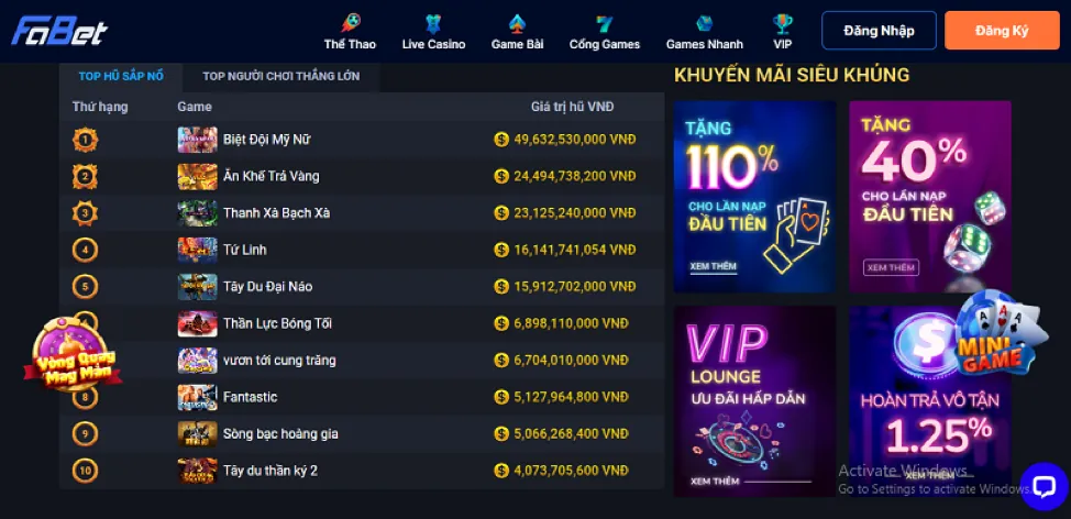 Thưởng Nạp Lần Đầu S777