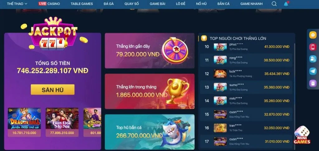 Vòng Quay Miễn Phí Máy Đánh Bạc S777
